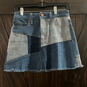 Alice + Olivia Denim Mini Skirt